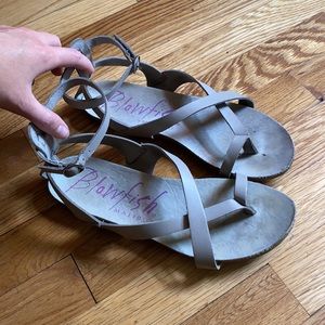 Criss cross sandals